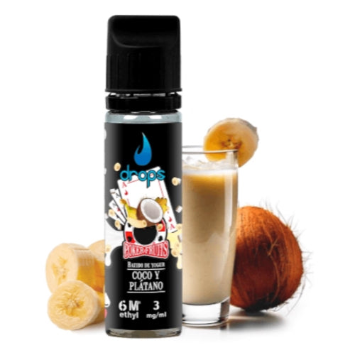Batido de Coco y Plátano 10ml All In Longfill Drops