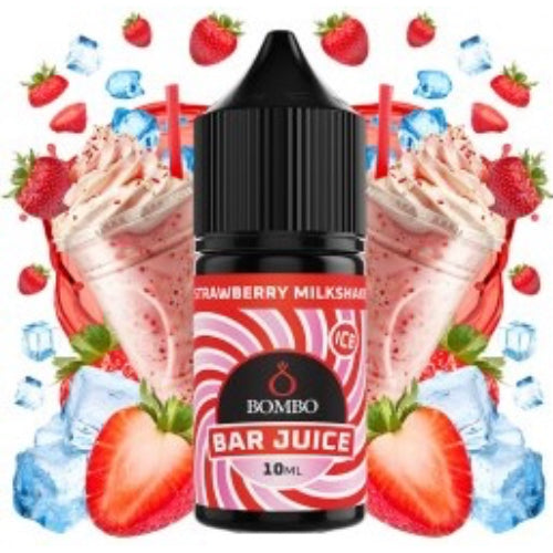 Strawberry Milkshake Ice 10ml Longfill Bombo Bar Juice