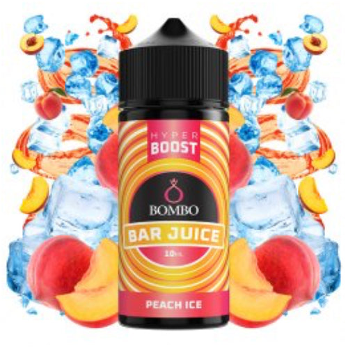 Peach Ice 10ml Hyper Boost Longfill Bombo Bar Juice