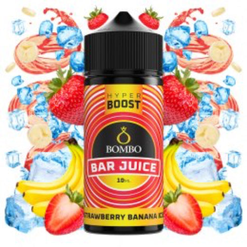 Strawberry Banana Ice 10ml Hyper Boost Longfill Bombo Bar Juice